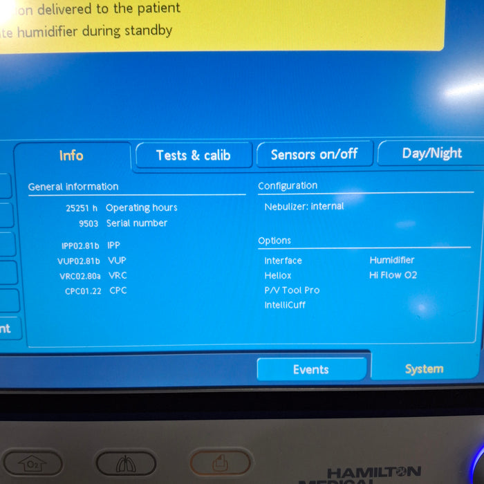 Hamilton Medical Inc Hamilton Medical Inc G5 Ventilator Respiratory reLink Medical