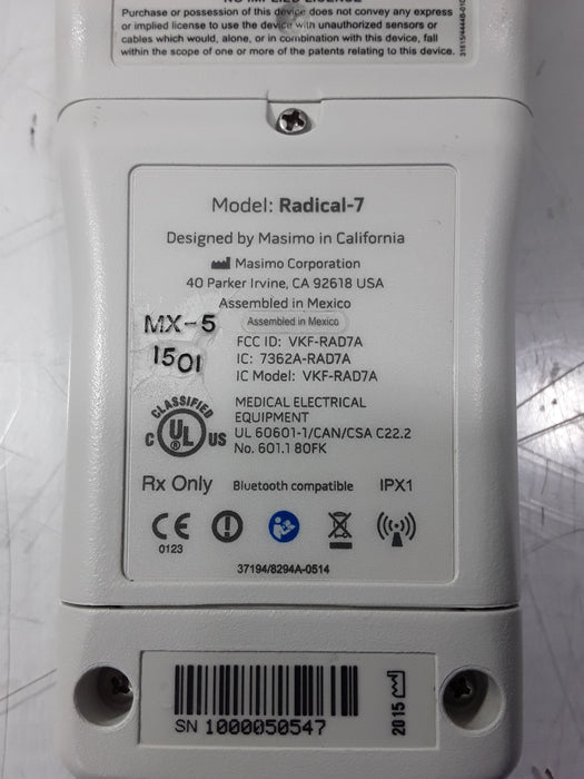 Masimo Masimo Radical 7 Pulse Oximeter w/ Base Patient Monitors reLink Medical