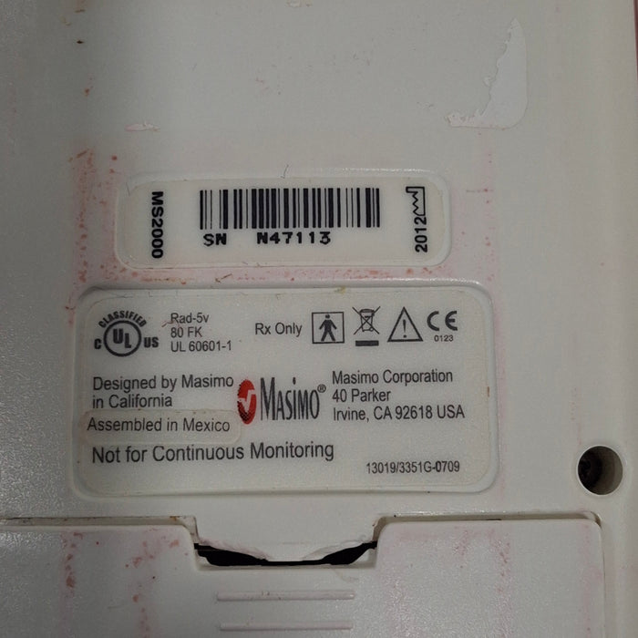 Masimo Masimo Rad-5v Handheld Pulse Oximeter Medical Patient Monitors reLink Medical