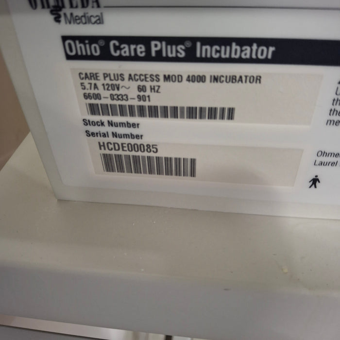Ohmeda Medical Ohmeda Medical Ohio Care Plus Incubator Infant Warmers and Incubators reLink Medical