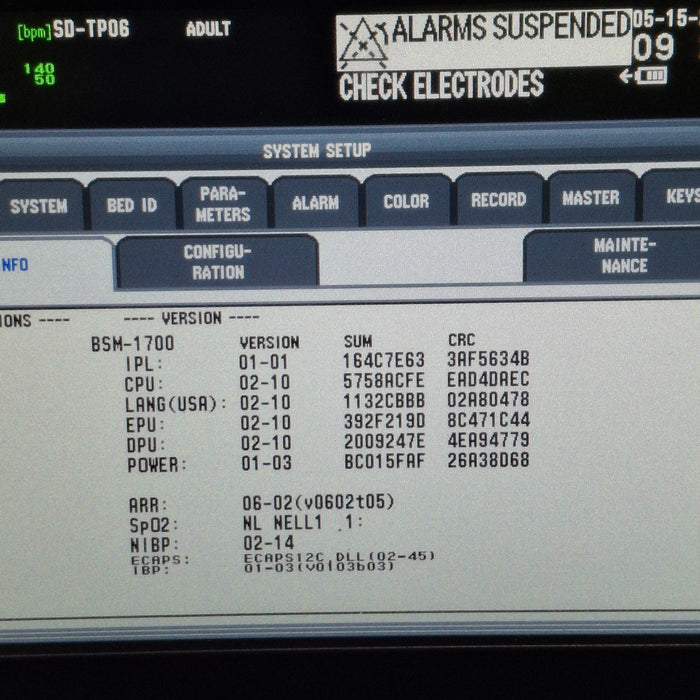 Nihon Kohden Nihon Kohden BSM-1753 Life Scope PT Transport Patient Monitor Patient Monitors reLink Medical