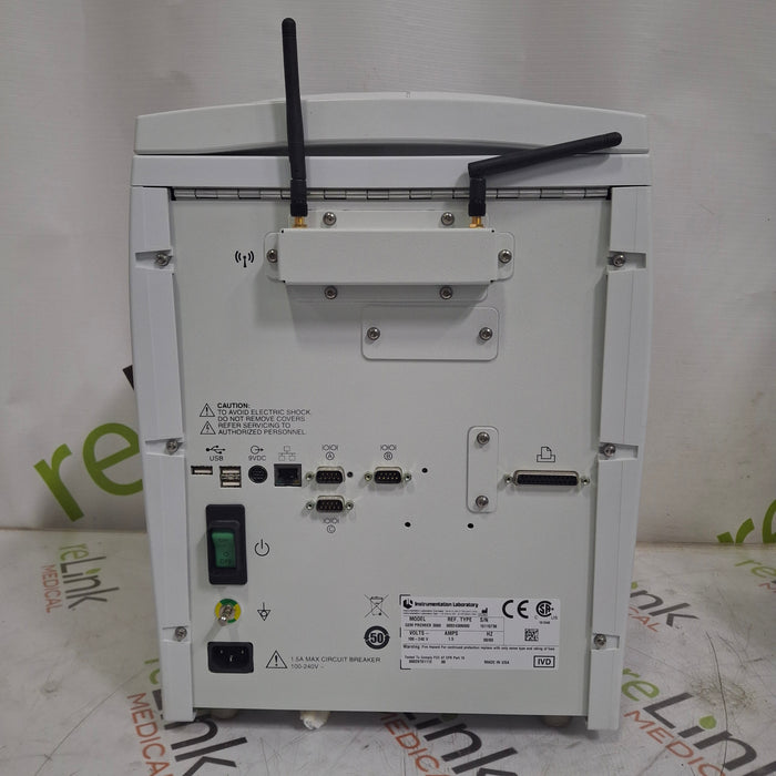 Instrumentation Laboratory Company Instrumentation Laboratory Company GEM Premier 3500 Blood Gas Analyzer Clinical Lab reLink Medical