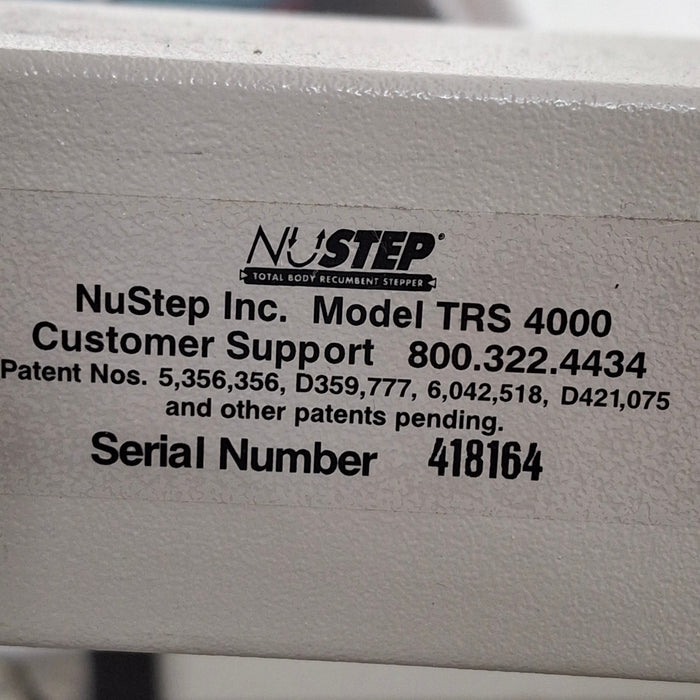 NuStep, Inc. NuStep, Inc. TRS 4000 Recumbent Cross Trainer Fitness and Rehab Equipment reLink Medical