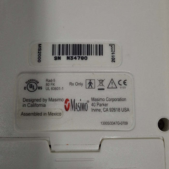 Masimo Masimo Rad-5v Handheld Pulse Oximeter Medical Patient Monitors reLink Medical