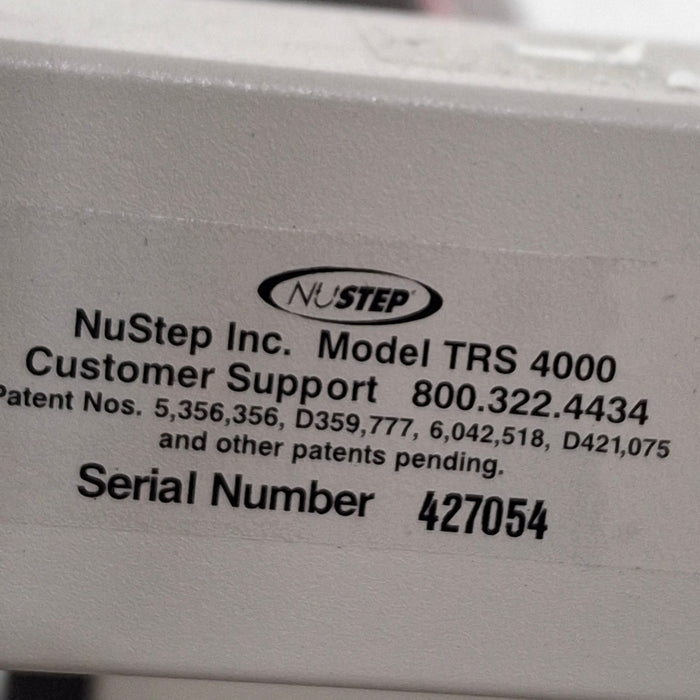 NuStep, Inc. NuStep, Inc. TRS 4000 Recumbent Cross Trainer Fitness and Rehab Equipment reLink Medical