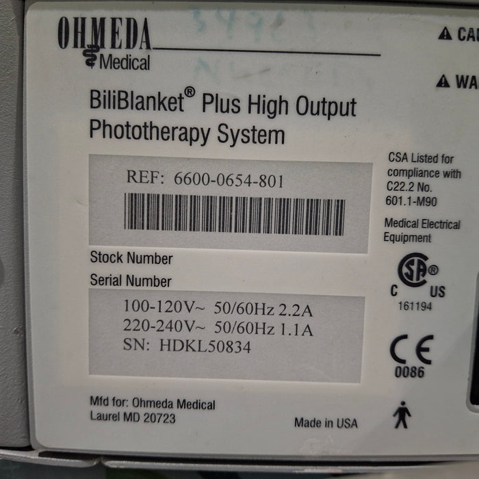 Ohmeda Medical Ohmeda Medical BiliBlanket Plus Phototherapy System Infant Warmers and Incubators reLink Medical