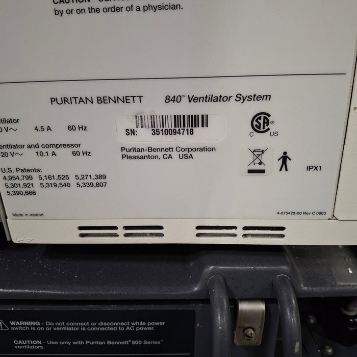 Puritan Bennett Puritan Bennett 840 Ventilator Respiratory reLink Medical