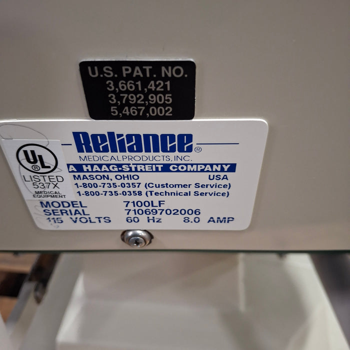 Reliance Medical Products, Inc. Reliance Medical Products, Inc. 7100LF Ophthalmology Exam Chair Ophthalmology reLink Medical