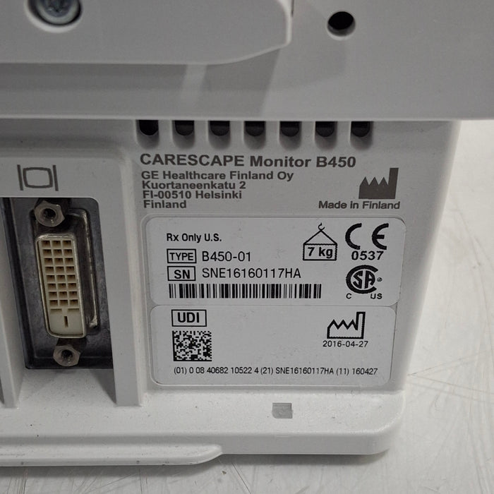 GE Healthcare GE Healthcare Carescape B450 Neonatal Care Patient Monitor Patient Monitors reLink Medical