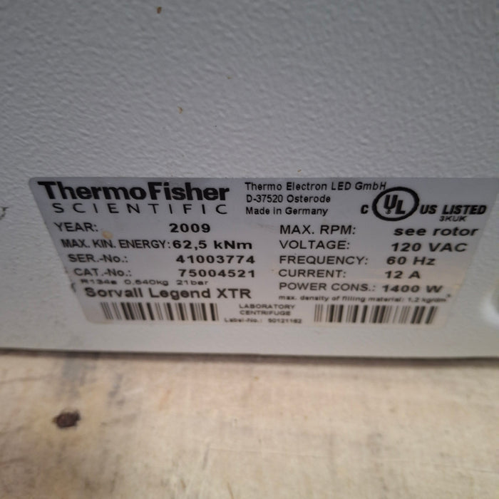 Thermo Scientific Thermo Scientific Sorvall Legend XTR Centrifuge Centrifuges reLink Medical