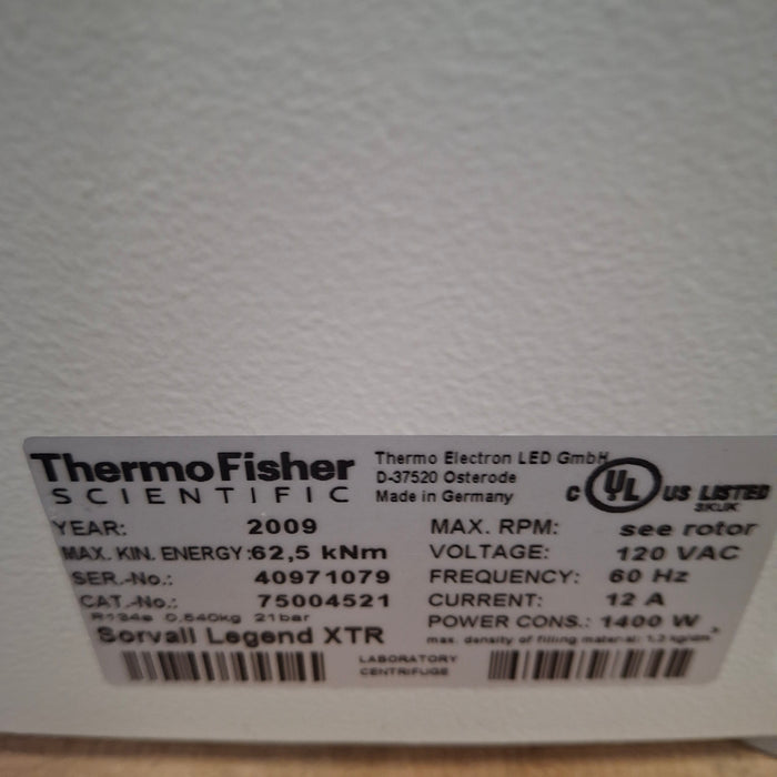 Thermo Scientific Thermo Scientific Legend XT Centrifuge Centrifuges reLink Medical