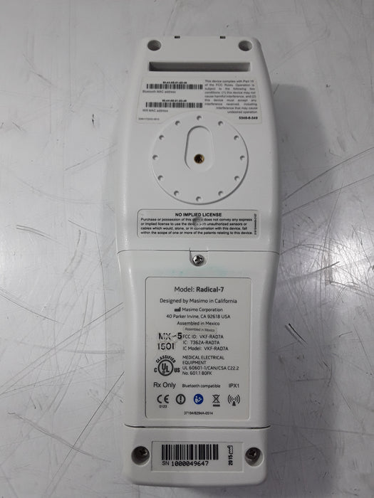 Masimo Masimo Radical 7 Pulse Oximeter w/ Base Patient Monitors reLink Medical