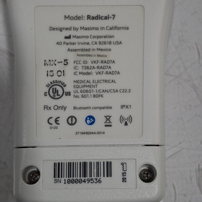 Masimo Radical 7 Pulse Oximeter w/ Base
