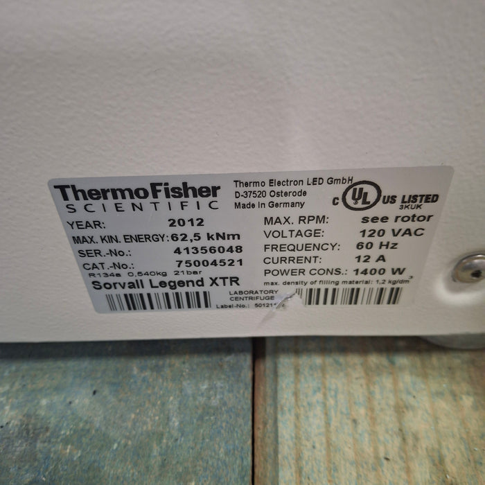 Thermo Scientific Thermo Scientific Legend XT Centrifuge Centrifuges reLink Medical