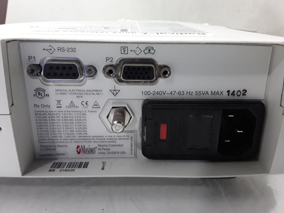 Masimo Masimo Radical 7 Pulse Oximeter w/ Base Patient Monitors reLink Medical