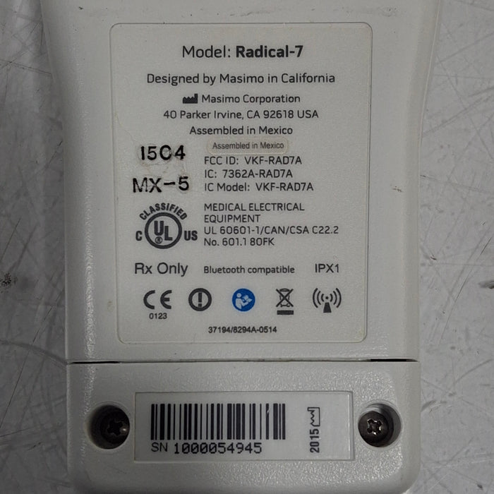 Masimo Radical 7 Pulse Oximeter w/ Base