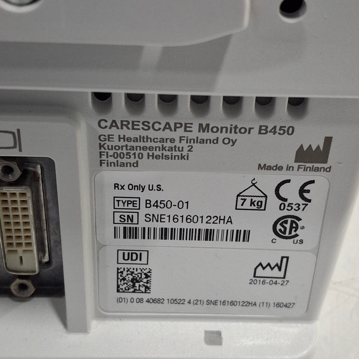 GE Healthcare GE Healthcare Carescape B450 Neonatal Care Patient Monitor Patient Monitors reLink Medical