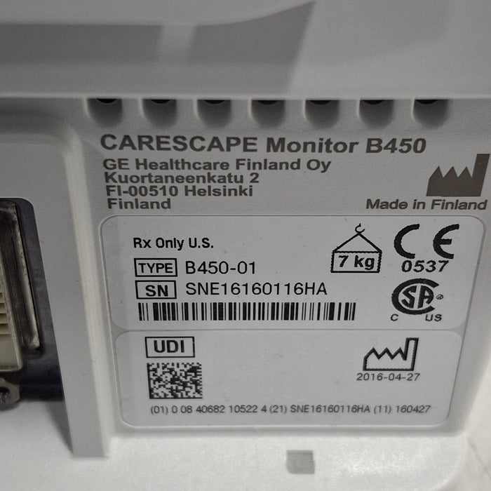 GE Healthcare GE Healthcare Carescape B450 Neonatal Care Patient Monitor Patient Monitors reLink Medical