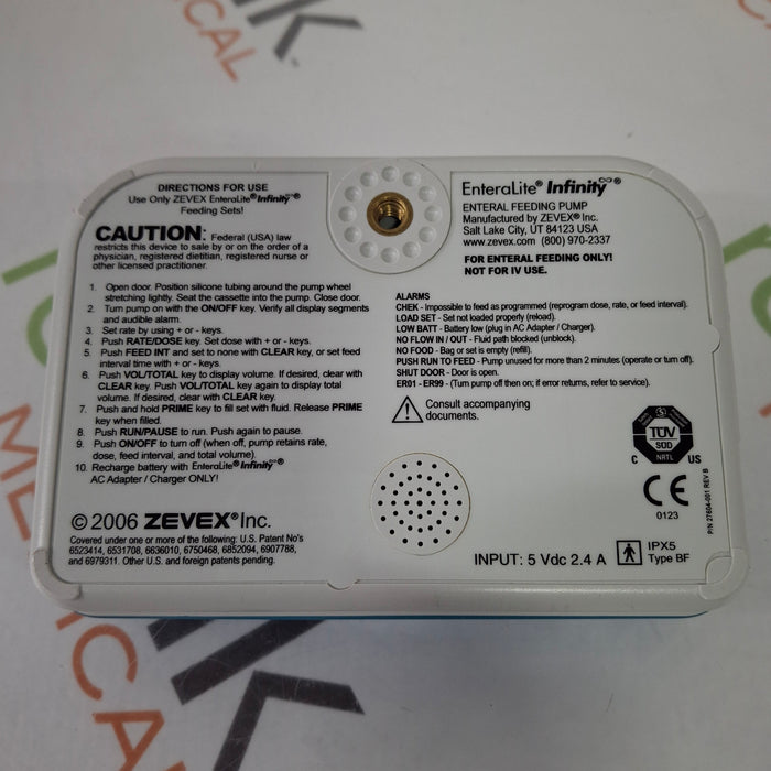 Moog Medical Moog Medical Enteralite Infinity Enteral Feeding Pump Infusion Pump reLink Medical