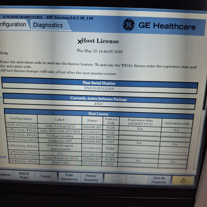 GE Healthcare GE Healthcare Carescape B450 Neonatal Care Patient Monitor Patient Monitors reLink Medical