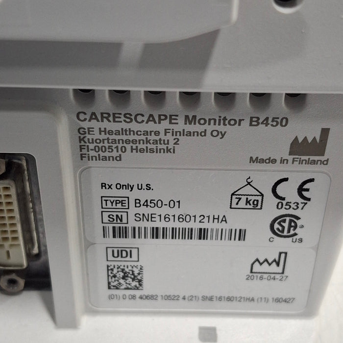 GE Healthcare GE Healthcare Carescape B450 Neonatal Care Patient Monitor Patient Monitors reLink Medical