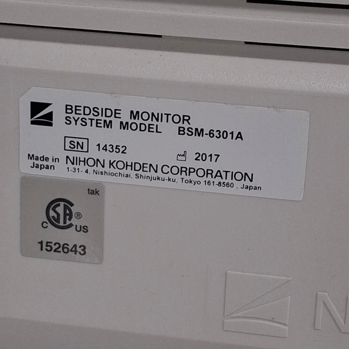 Nihon Kohden Nihon Kohden Life Scope BSM-6301A Patient Monitor Patient Monitors reLink Medical