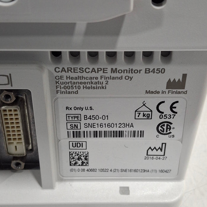 GE Healthcare GE Healthcare Carescape B450 Neonatal Care Patient Monitor Patient Monitors reLink Medical