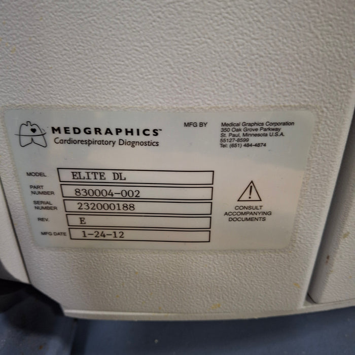 MedGraphics MedGraphics Elite DL Comprehensive Body Plethysmography Respiratory reLink Medical