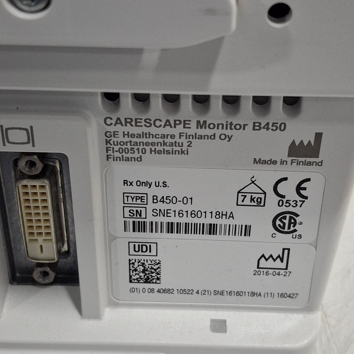 GE Healthcare GE Healthcare Carescape B450 Neonatal Care Patient Monitor Patient Monitors reLink Medical