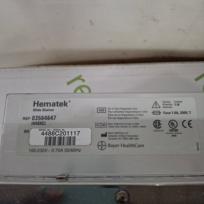 Siemens Siemens Hema-Tek 2000 4488C Slide Stainer Research Lab reLink Medical