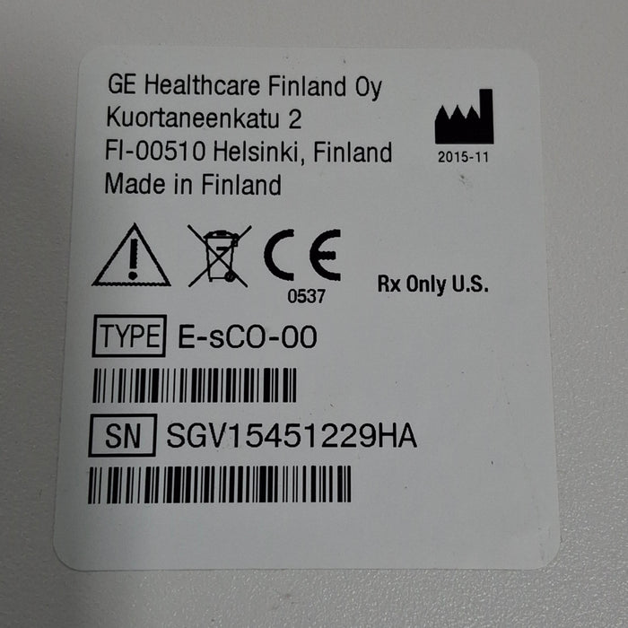 GE Healthcare GE Healthcare E-sCO-00 Respiratory Module Patient Monitors reLink Medical
