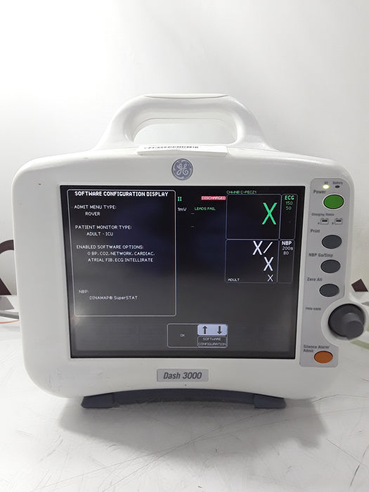 GE Healthcare GE Healthcare Dash 3000 - Masimo SpO2 Patient Monitor Patient Monitors reLink Medical