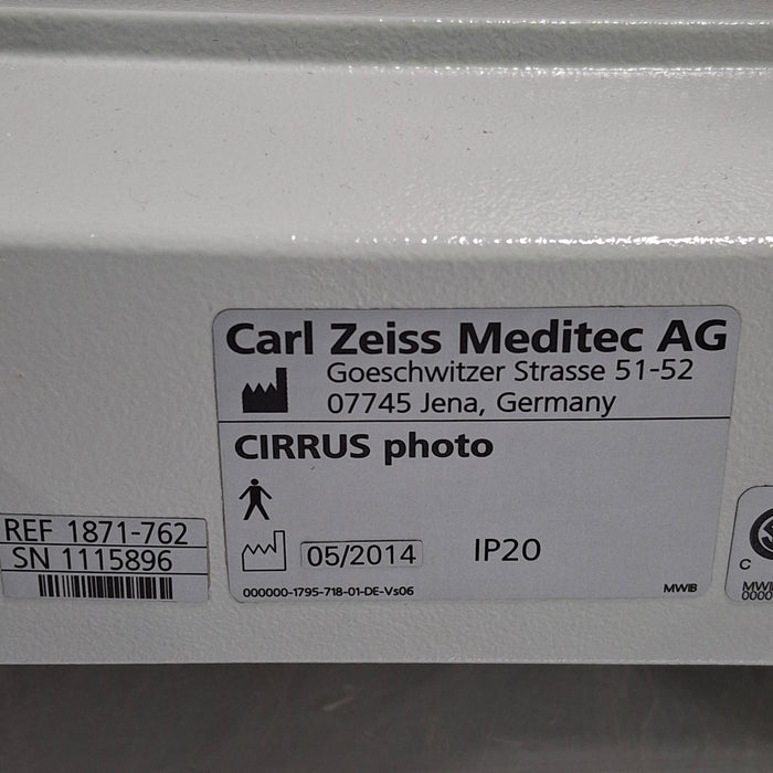 Carl Zeiss Carl Zeiss Cirrus Photo 600 Optical Coherence Technology Ophthalmology reLink Medical