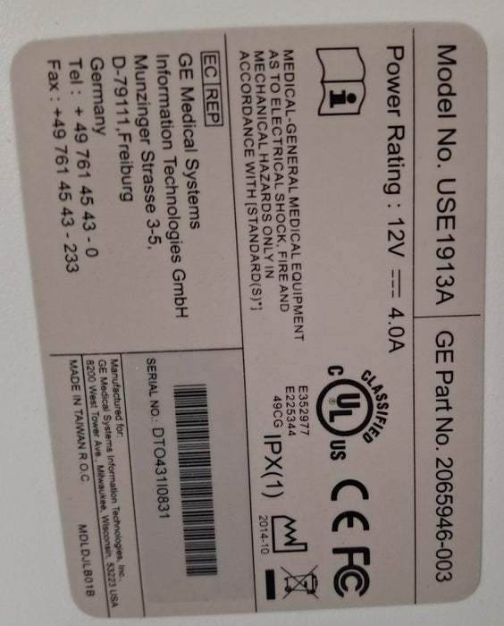 GE Healthcare GE Healthcare CDA19 19" Medical Monitor Patient Monitors reLink Medical