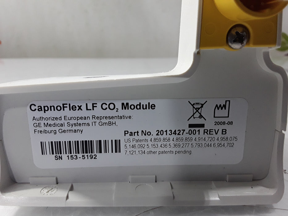 GE Healthcare GE Healthcare Capnoflex LF CO2 Module Patient Monitors reLink Medical