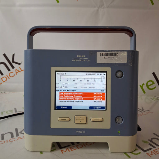 Philips Philips Trilogy 100 Portable Ventilator Respiratory reLink Medical
