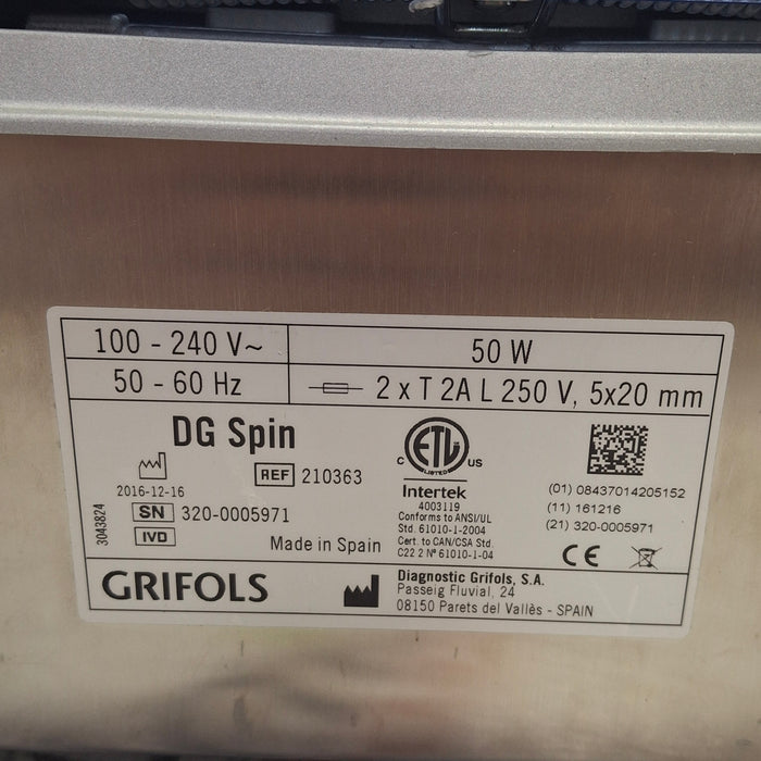 Grifols DG Spin Centrifuge