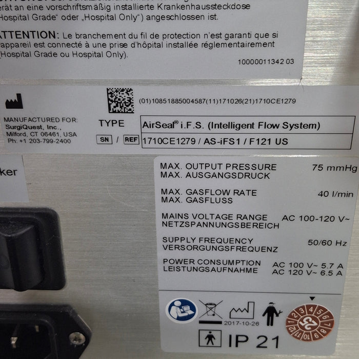 ConMed ConMed AirSeal IFS Intelligent Flow System Insufflator Electrosurgical Units reLink Medical