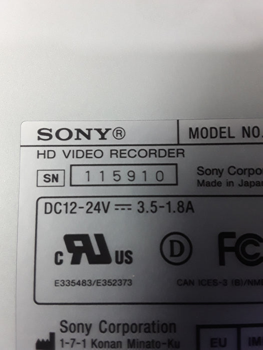 Sony Sony HVO-550MD Medical Video Recorder Surgical Equipment reLink Medical