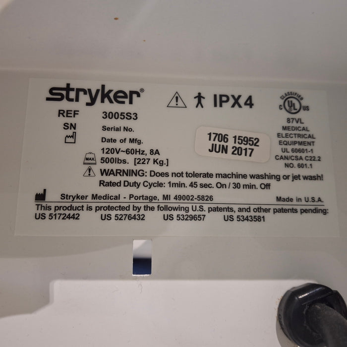 Stryker Secure III 3005 Hospital Bed