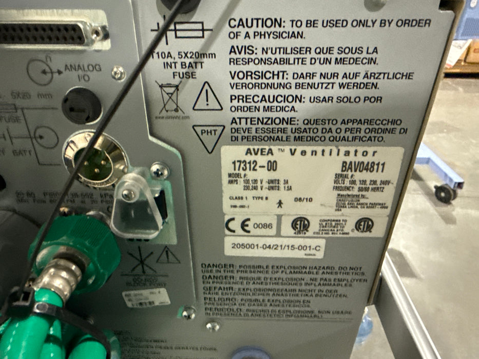 CareFusion Avea Ventilator