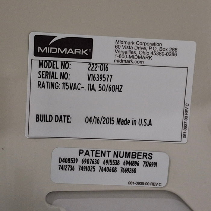 Midmark 222 Procedure Chair
