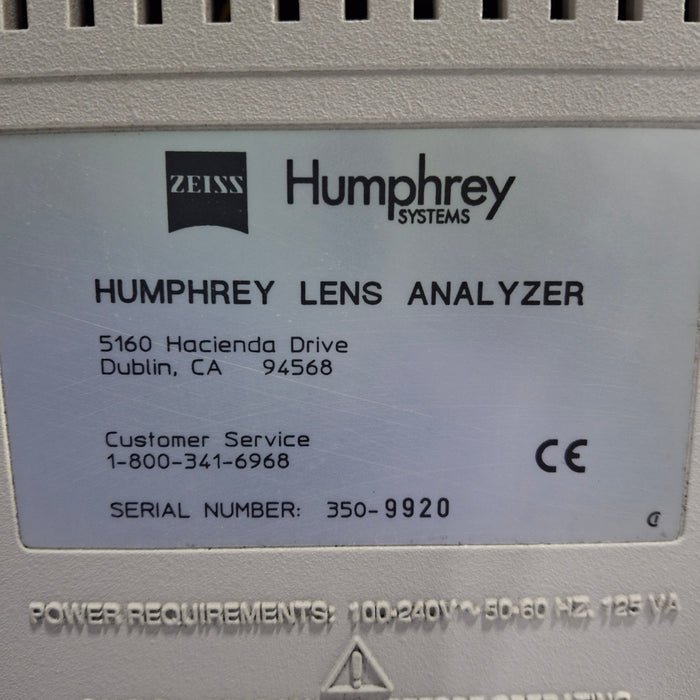 Carl Zeiss Humphrey Model 330 Lens Analyzer