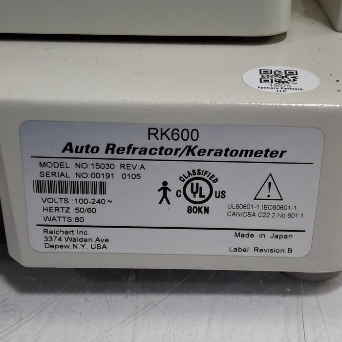 Reichert Reichert RK600 Auto Refractor / Keratometer Ophthalmology reLink Medical