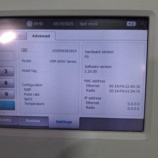 Welch Allyn Welch Allyn Connex 6000 Series Vital Signs Monitor Patient Monitors reLink Medical