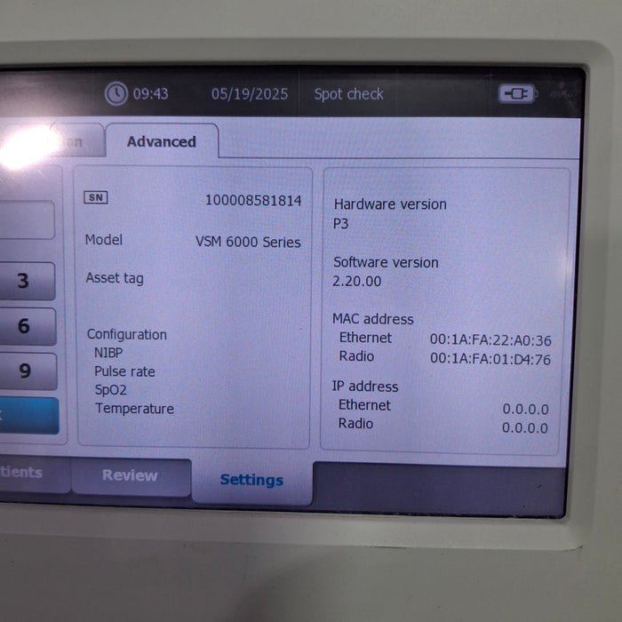 Welch Allyn Welch Allyn Connex 6000 Series Vital Signs Monitor Patient Monitors reLink Medical