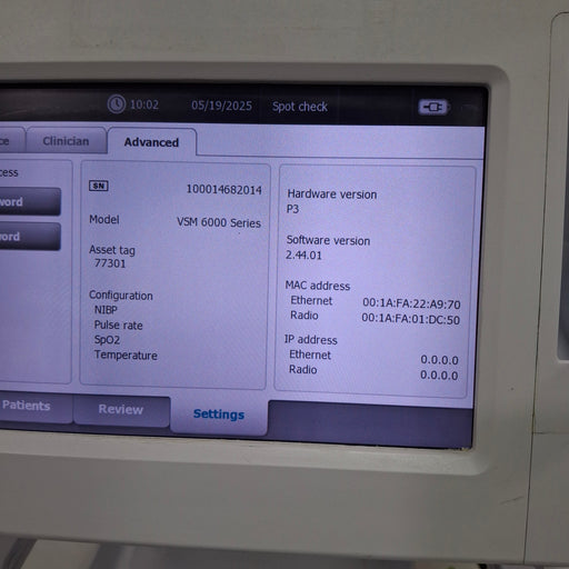 Welch Allyn Welch Allyn Connex 6000 Series Vital Signs Monitor Patient Monitors reLink Medical