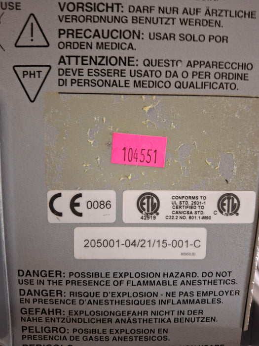 CareFusion CareFusion Avea Ventilator Respiratory reLink Medical