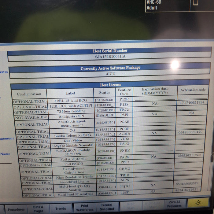 GE Healthcare Carescape B450 Critical Care Patient Monitor