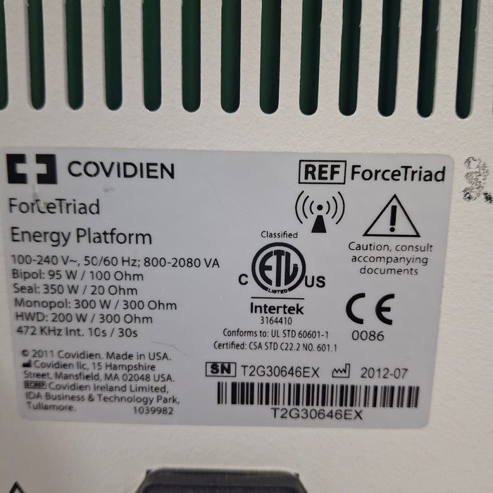 Covidien Force Triad 3.8-4.0 Electrosurgical Unit